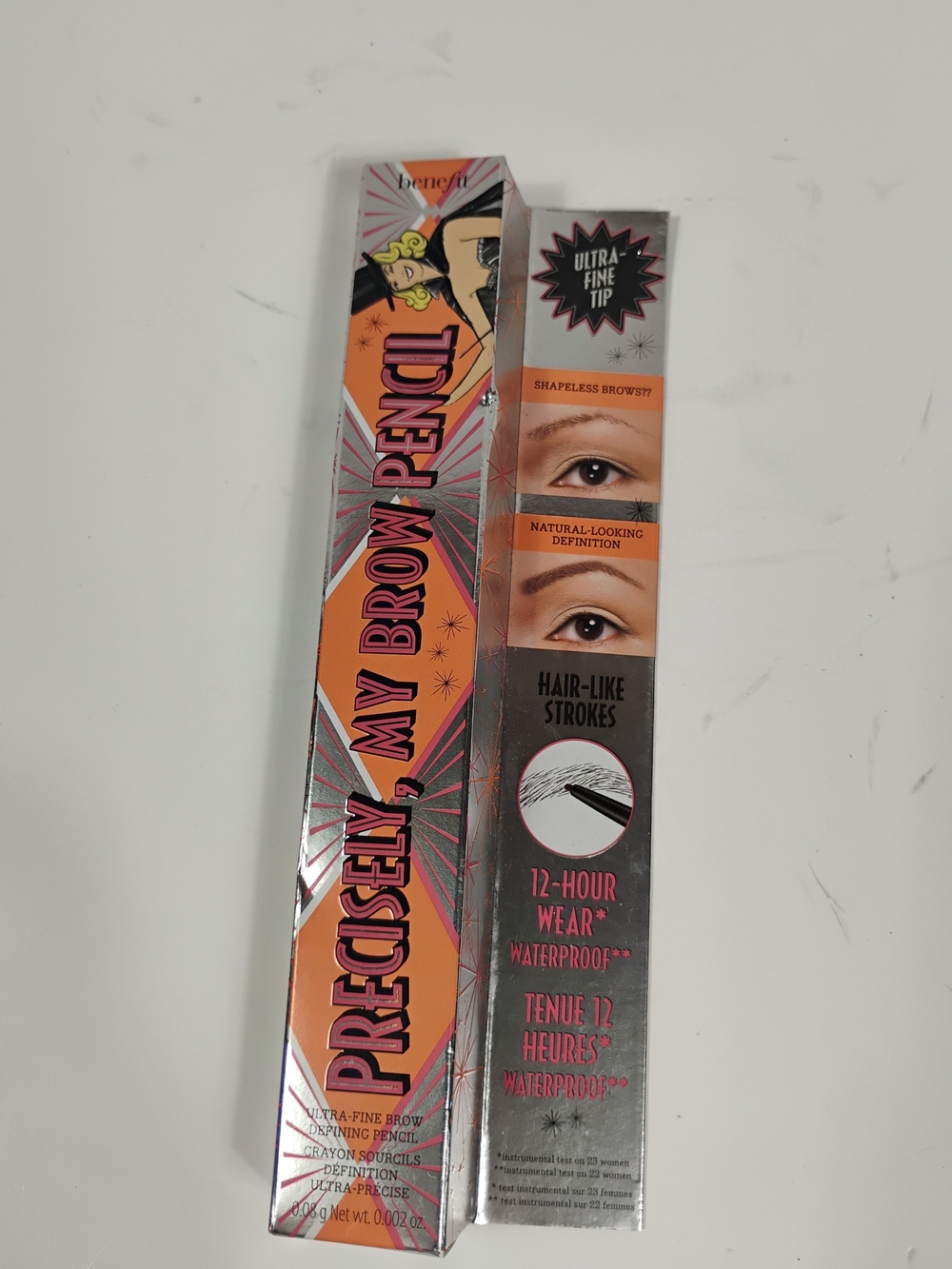 Product packaging of brow pencil
